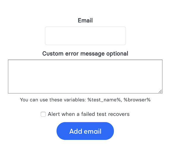 Email Alerts