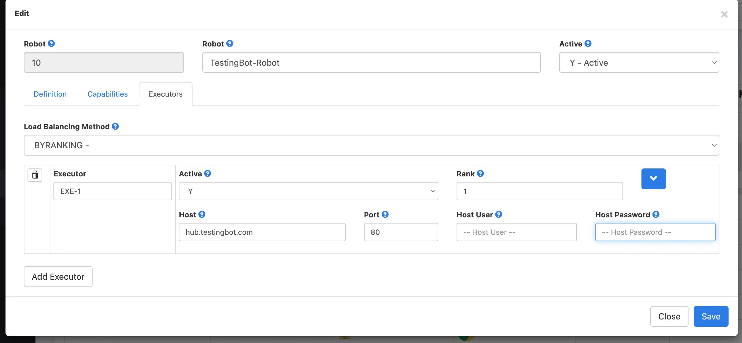 Cerberus TestingBot Robot