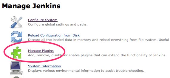 manage Jenkins plugins