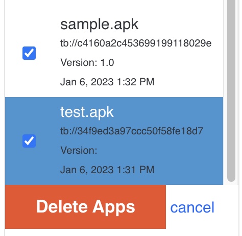 Delete App